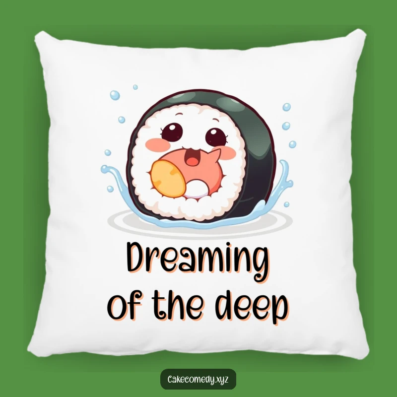 Funny Sushi Pillow: Giggling Roll with Fins Cushion for Playful Comfort, Great Funny Gift