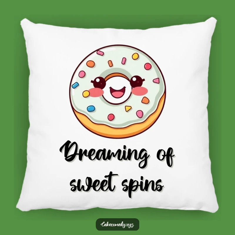 Funny Donut Pillow: Soft & Cheerful Sprinkle Button Cushion for Cozy Comfort, Great Funny Gift