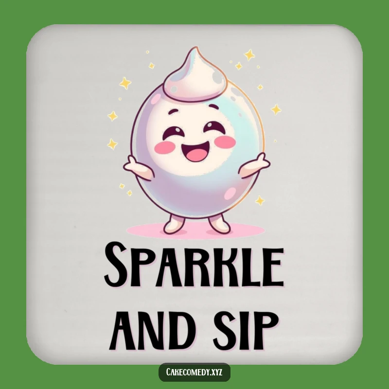 Funny Candy Coaster - Protect Surfaces with Sparkle & Wiggle Gift