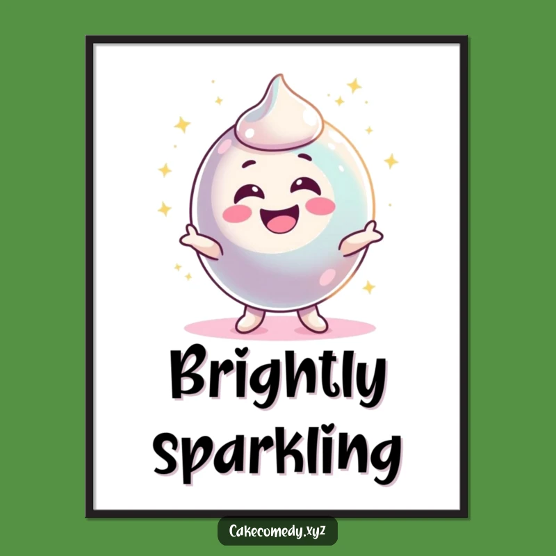 Funny Candy Poster - Sparkling Excitement Wall Art, Vibrant Decor Gift