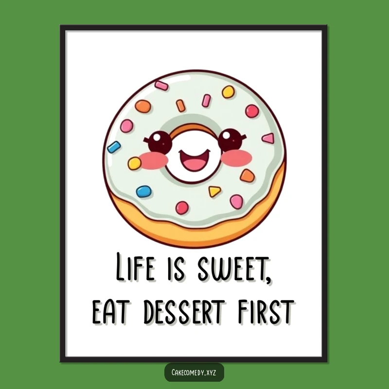 Free Printable Donut Wall Art: Happy Sprinkle Button Fun, Downloadable Decor!