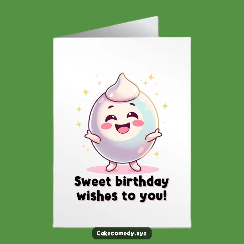 Free Printable Candy Birthday Card: Wiggling Sparkle Funny Downloadable Celebration