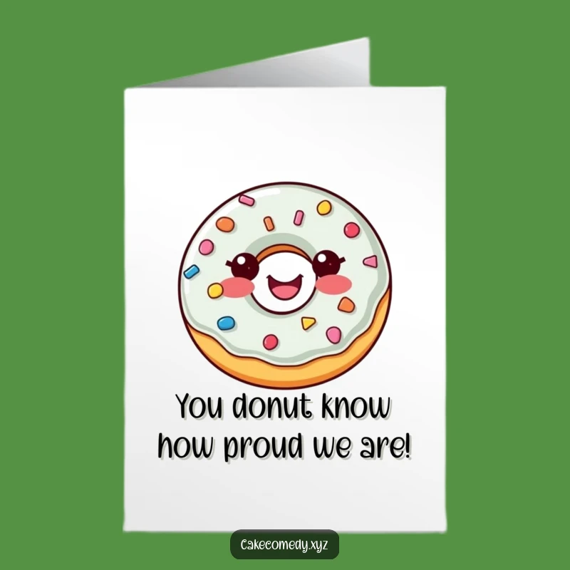 Free Printable Donut Congrats Card: Sprinkle Button Surprise, Downloadable Celebration!