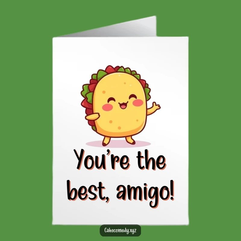 Free Printable Congrats Card: Taco Dance for Celebrating Spicy Success