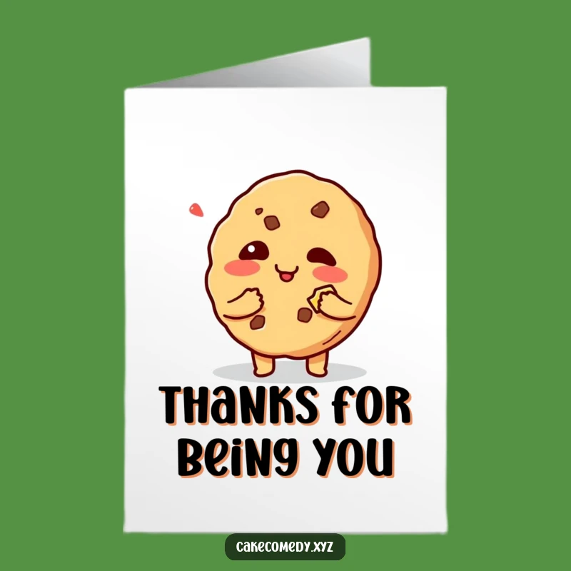Free Printable Cookie Thank You Card: Giggling Mischief Funny Downloadable Gratitude
