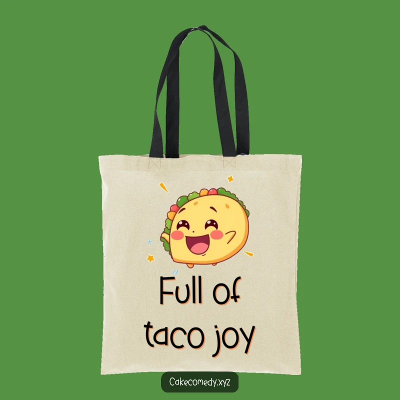 Funny Spinning Taco Tote Bag: Delighted Accessory for Giddy Shoppers